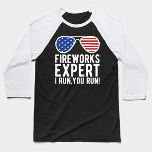 Fireworks Expert memorial day Baseball T-Shirt